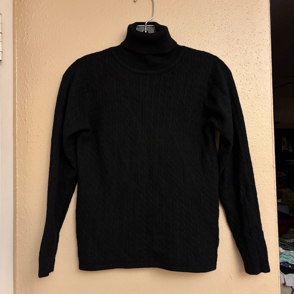 Black Turtleneck Sweater
